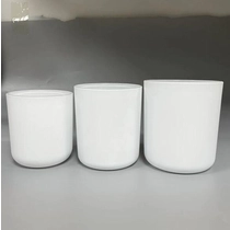 China 2oz 3oz 8oz 10oz 14oz bahagian bawah bulat balang putih matte dengan penutup gabus pengilang