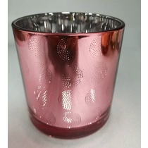 China Borong 6oz 8oz 10oz 12oz 14oz 16oz balang garis lurus dengan penyaduran elektrik tersuai dan corak laser Balang Lilin Kaca untuk perkahwinan pengilang