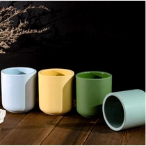 Chine Pot de bougie en céramique coloré de 10 oz avec fond rond pour la décoration intérieure fabricant
