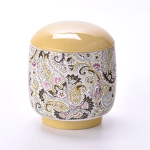 China Wholesale Unique Luxury Ceramic Candle Vessel Jars with Ceramic Lid manufacturer