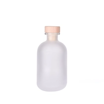 Κίνα Μπουκάλι καλαμιού 9oz από γυαλί παγωμένο με ξύλινο φελλό κατασκευαστής