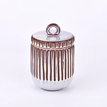 China Wholesale luxury 10oz ceramic candle jars with lid manufacturer