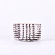 Chine Pots de bougie en céramique à motif de grille de tradition de célébrité fabricant