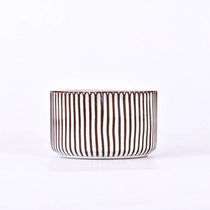 Chine Pots de bougie en céramique à motif vertical de 12 oz de tradition de célébrité fabricant