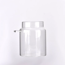 China Supplier 680ml home decor clear 680ml glass jar manufacturer