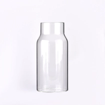 China Wholesale 600ml home decor borosilicate glass vessel for home deco manufacturer