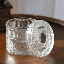 China Wholesale crystal glass candle jars with lids for wedding decorations manufacturer