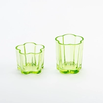 Kína. 140ml Heildsölu Clear Green Glass kerti skip til hússkreytingar Framleiðandi