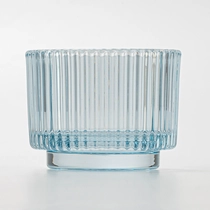 Китай Wholesale stripe glass candle vessel with home decor - COPY - 96psoh Производител