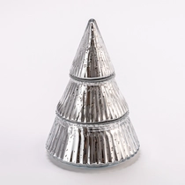 Kina Luksus Mercury Christmas Glass Tree Candle Holder fabrikant