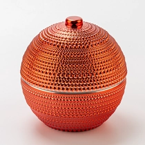 China Mewah Bola Mewah Bola Hiasan Lilin Hiasan Kaca Lilin Kaca Dengan Tudung pengilang