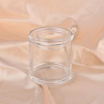porcelana Jares de velas de vidrio transparentes simples y simples al por mayor con tapas fabricante