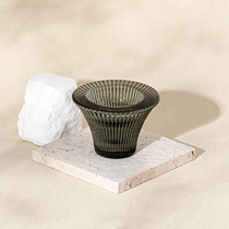 China Linha vertical de atacado Pequeno vela de vidro de luxo Decorações de porta -velas de luxo fabricante