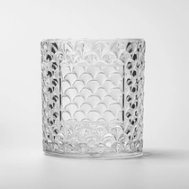 China Custom Label Cylinder Embossed Glass Jar Empty Candle Holder for Candle Packaging - COPY - m6im0d pengilang