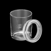 Kina Hot salg 10oz glass stearinlyskrukke med glasslokk produsent