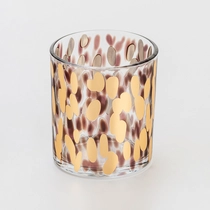 Čína Luxury 308ml Glass Candle Jar Decal Fancy Pattern Reusable Container for Scented Candle Making Home Fragrance Storage - COPY - 0k0jjt výrobce