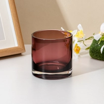 Tsina Wholesale Custom Plum Glass Candle Jar para sa Home Decor Wedding Party Manufacturer