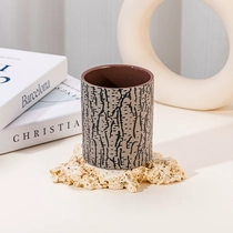 Chine Pot de bougie en céramique de 446ml, élégant, fait à la main, Design moderne et luxueux, en forme de cylindre, pour la décoration de la maison fabricant