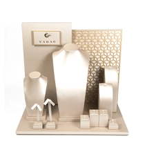 China Customize window jewelry display set jewelry counter display set wooden jewelry displays manufacturer