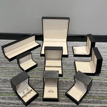 Chine boîte d'emballage de bijoux en cuir pu de style noir haut de gamme de luxe abordable fabricant