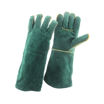 porcelana China Fabricante de guantes de trabajo de cuero, fábrica de guantes de seguridad, proveedor resistente al calor / fuego, para soldador / soldador / barbacoa / chimenea fabricante