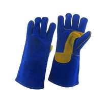 China China leather soldering gloves plant, genuine leather soldering\'s gloves manufacturer, true leather welder gloves supplier,for Tig/Mig manufacturer