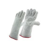 China China Leather Löthandschuhe Lieferant, echte Lederhandschuhe Handschuhe, True Leder Welder Handschuhe Fabrik, für TIG / MIG Hersteller