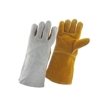 China China Leather Löthandschuhe Lieferant, Heckhäckler des echten Leders, echte Leder-Welder-Handschuhe-Fabrik, für TIG / MIG Hersteller
