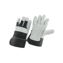 China China cow split leather worker glove factory, genuine leather labor glove supplier, true leather safety glove manufacturer manufacturer