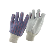 China China grey semi cow split semi leather working glove factory, genuine leather labor glove supplier, safety glove manufacturer manufacturer