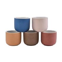 China matte amber ceramic candle holders wholesale manufacturer