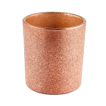 China Wholesale Custom 8oz Frosted Sanding Copper Glass Candle Jar manufacturer