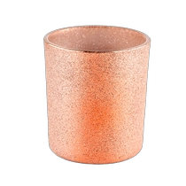 China Wholesale frost orange votive glass candle container manufacturer