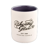 China Custom Logo Exclusive Label Candle Vessels Empty Ceramic Jars For Candles manufacturer