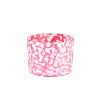 China Wholesale custom logo red wide mouth glass candle holder rock effect manufacturer