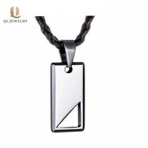 Chine Grossiste cadeau pour hommes Pendentif en carbure de tungstène pour hommes Haute Square Square Tungstène Tag Chine Fabricant fabricant