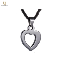 Chine Incroyable coeur ouvert en forme de tungstène carbure pendentif collier amour coeur bijoux chinois fournisseur fabricant