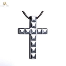 Chine Chaud Selling Bijoux Hommes Tungstène Croix Collier Pendentif Collier Faced Tungsten Dog Tag Chine Fournisseur fabricant