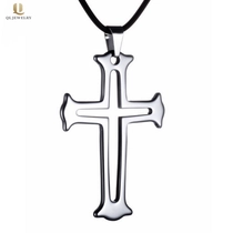 Chine Bijoux populaires Hommes Tungstène Croix Collier Pendentif Collier Hommes Tungstène Tag Chine Fournisseur fabricant