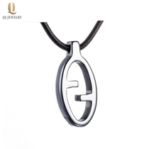 Chine Haute Qualité Mode Mode Bijoux Tungstène Pendentif ovale pour hommes Tungstène Ovale Tag Collier Collier Chine Fabricant fabricant