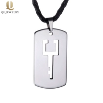 Chine Bijoux de mode Homme de haute qualité Tungstène Carbide Tag de chien Pendentif pour hommes Tungsten Collier clé Chine Fabricant fabricant