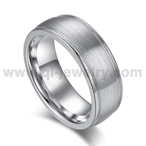 Chine Chine 2023 Anneaux de mariage en cobalt de style le plus récent 8mm Anneau de cobalt bombé et rond brossé Fabricants fabricant