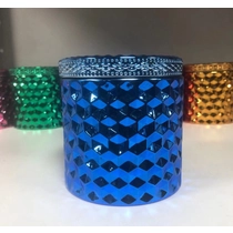 China elektroplating berwarna tenunan jar dengan tudung perak di dalam pengilang