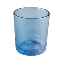 China transparent shiny glass candle vessels manufacturer