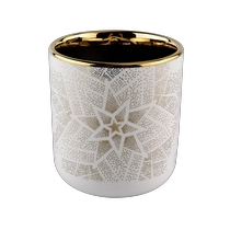 Cina Venditori di candela in ceramica unici in oro produttore