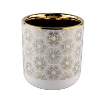 Cina Vaso in ceramica decorativa con fondo curvo per la produzione di candele produttore
