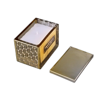 Tsina 13oz 370ml rectangle Modern Glass Candle containers na may lids para sa mga regalo sa bakasyon Manufacturer
