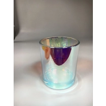 Kina 8 oz 10oz 12oz Iridescent Glass Candle Jars Candle Containere fabrikant