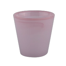 China 8oz 10oz luxury pink glass handmade glass candle holder from Sunny Glassware manufacturer