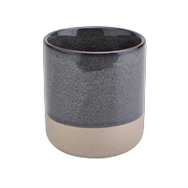 China Black Empty 420ml Ceramic Jars for Candles Wholesale manufacturer